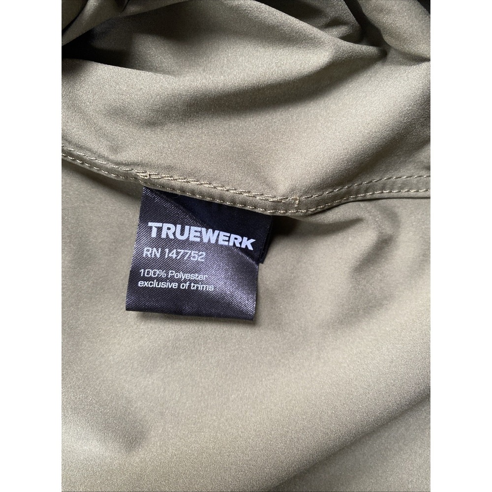 Truewerk Cloud Shirt Long Sleeve Green Snap Buttons Lightweight Men's X Length - Picture 7 of 7